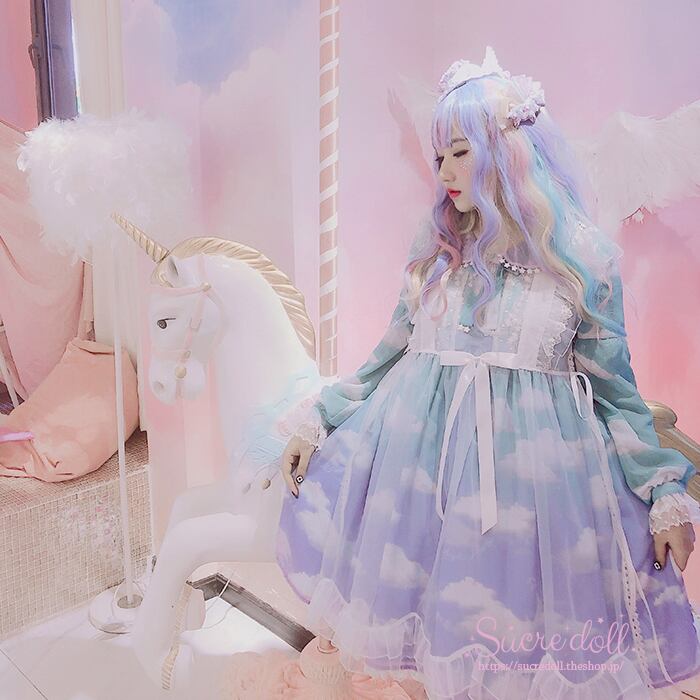 Cloud angel sheer dress