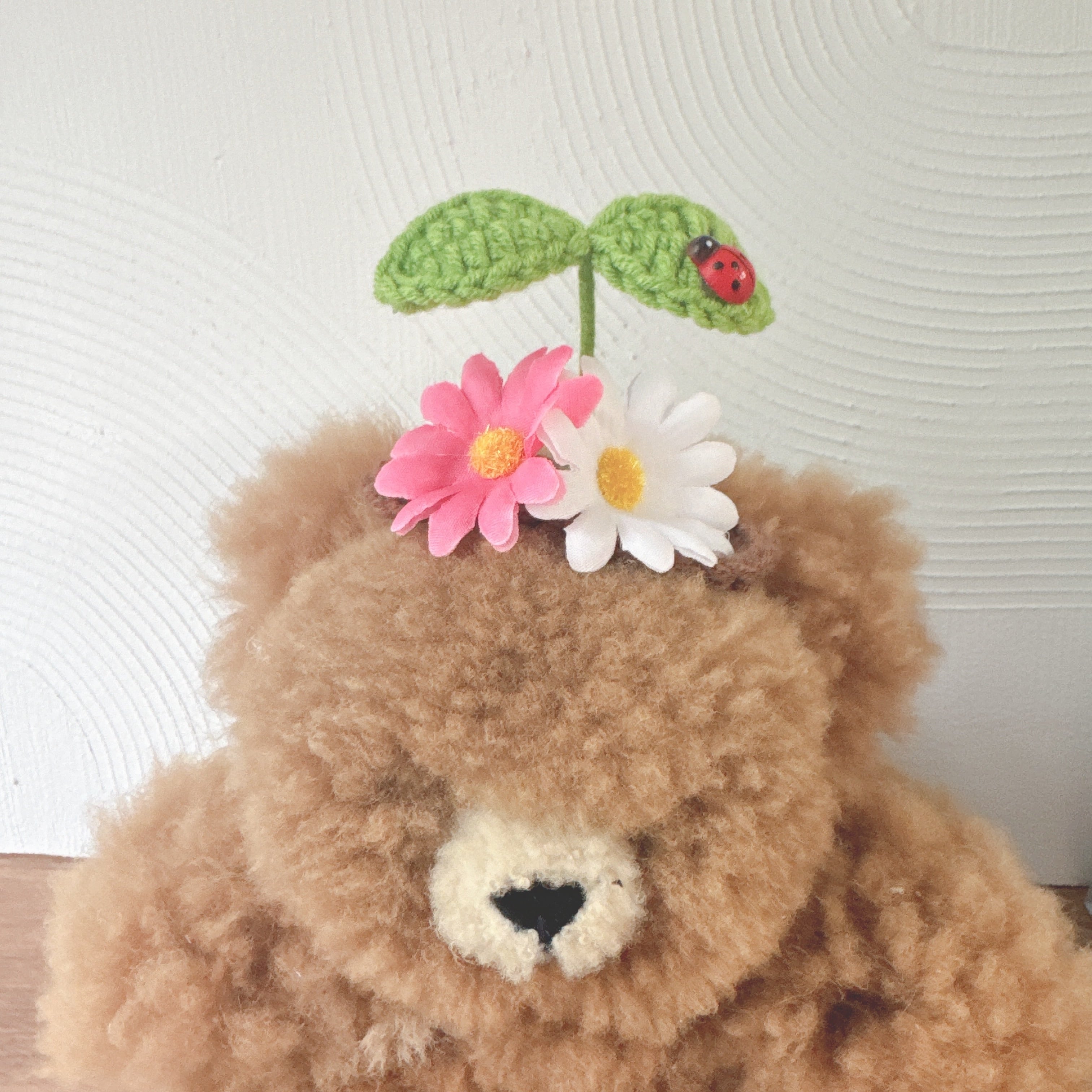 お花と新芽のヘアバンド