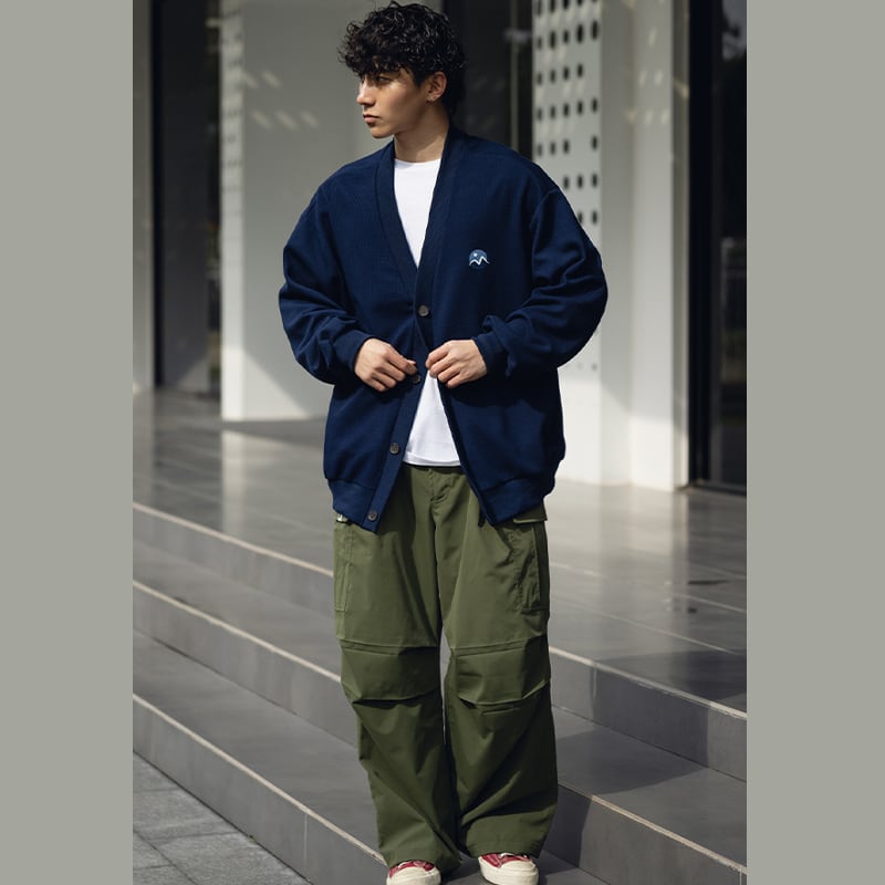 BDCT紺色の定番カラーニットカーディガン【M0016】 | mblueshop
