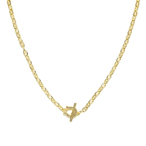 S925 Zircon Horse shoe × Mariner Necklace