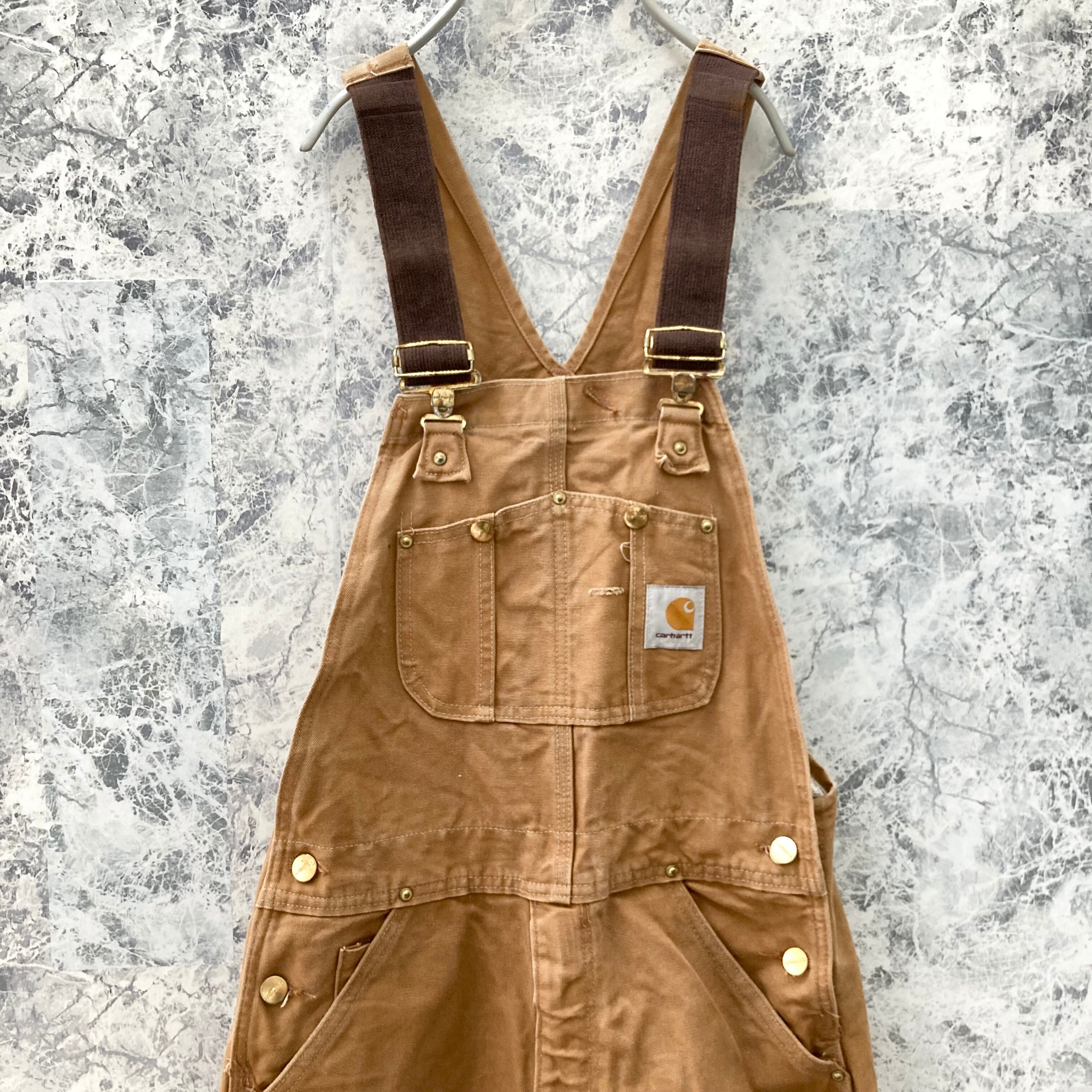 IO84 USA製古着カーハートダブルニーダックオーバーオールUFCWタグ90s IO84 USA製古着カーハートダブルニーダックオーバーオールUFCWタグ90s