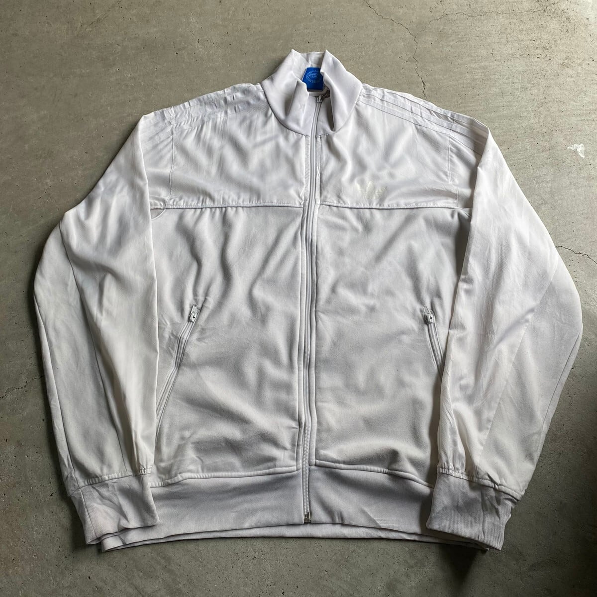 訳あり adidas アディダス 薔薇柄 トラックジャケット ジャージ L-XL