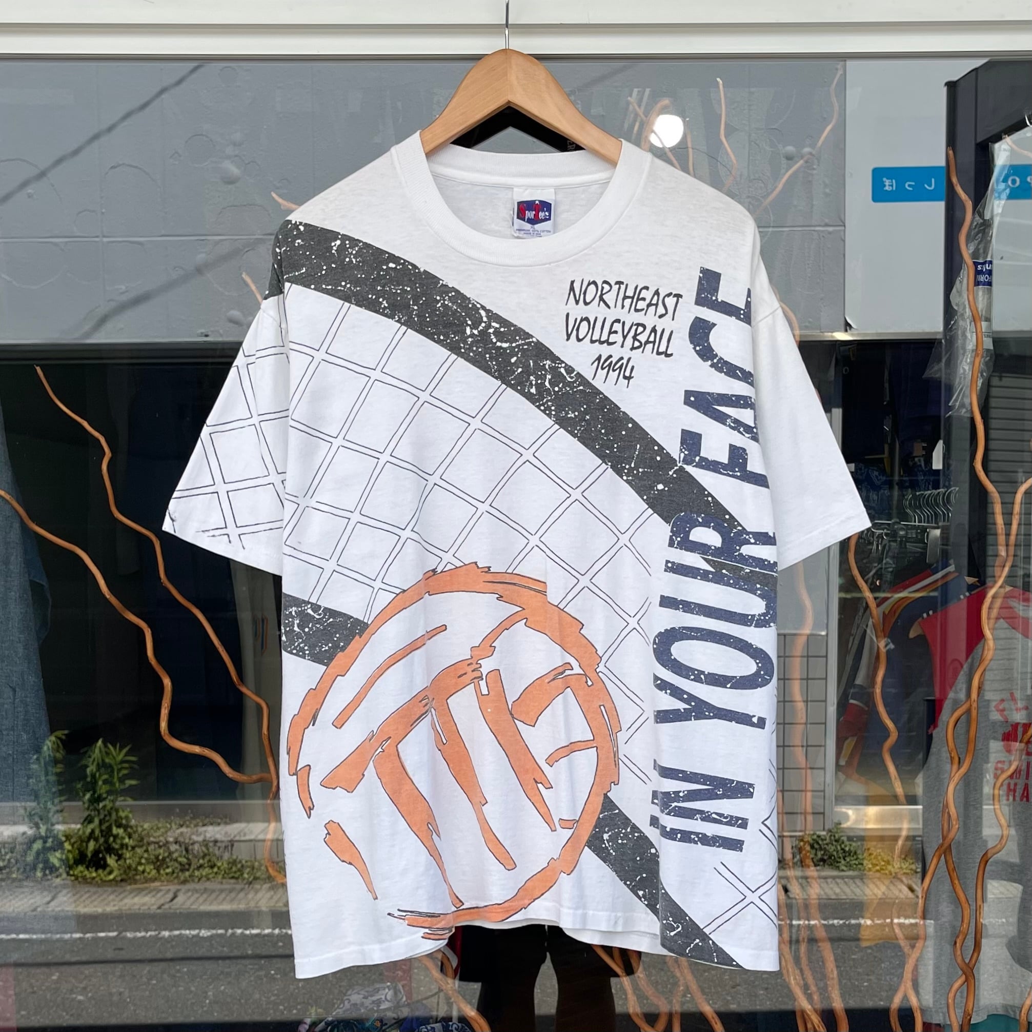 【Sz:XL】90s SporTee's 『volleyball』Tシャツ USA製
