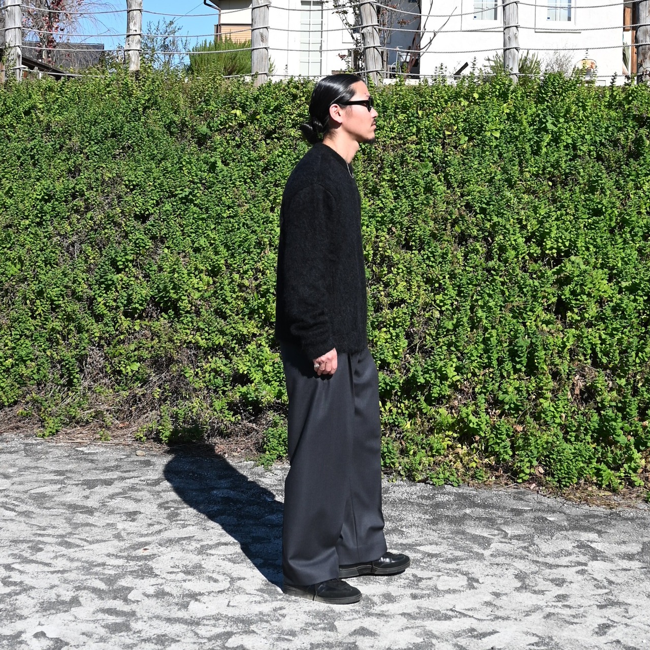 INTERIM /  KID MOHAIR ALPACA SHAGGY CREW SWEATER