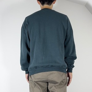 90s Russell Athletic sweatshirt solid blue green XL 古着