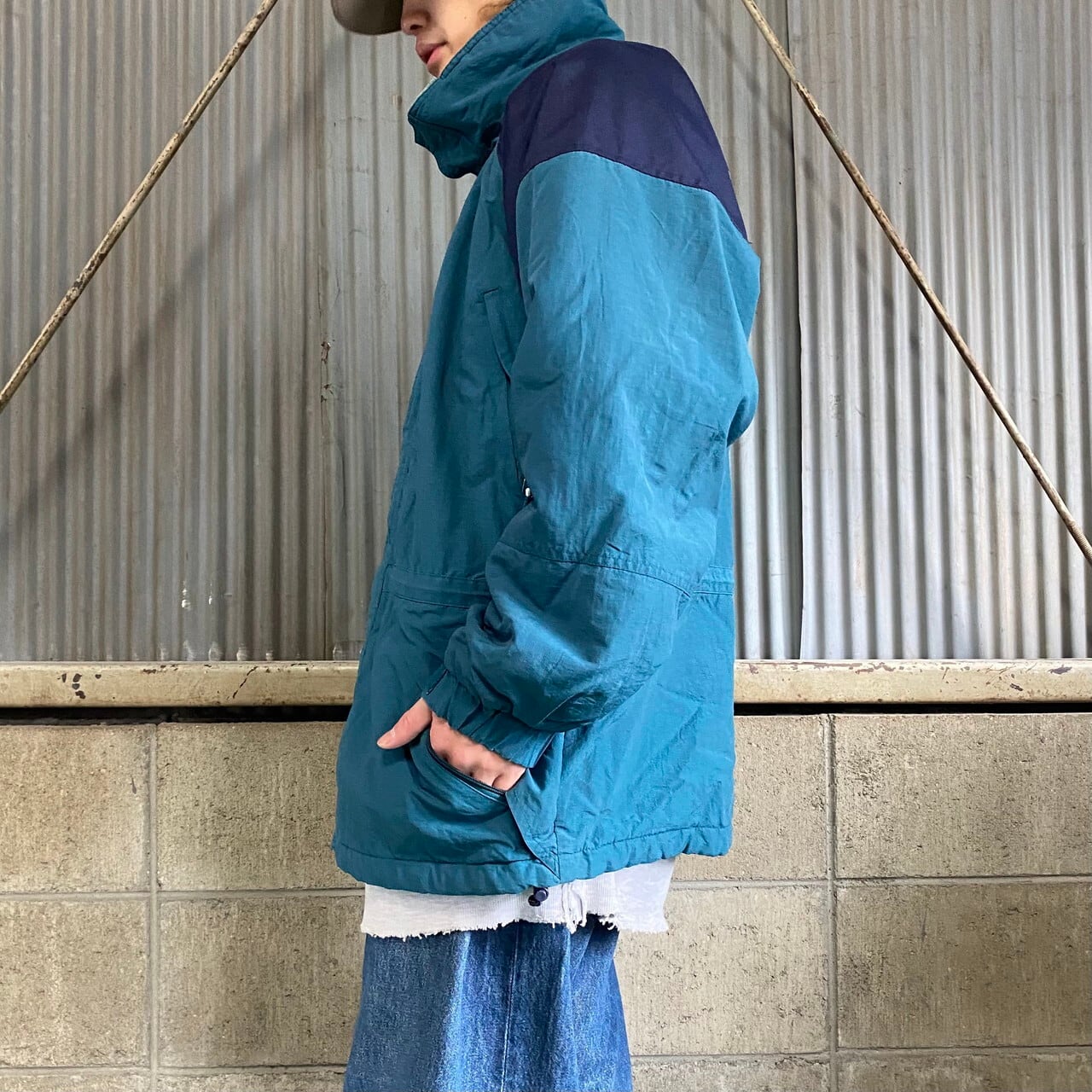 90年代 ヴィンテージ Columbia コロンビア ハイネック 中綿 マウンテン