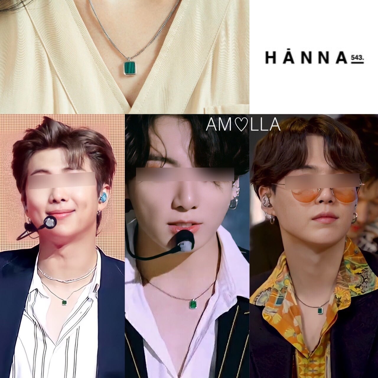 【HANNA 543.】N377S ネックレス BTS JUNGKOOK & SUGA