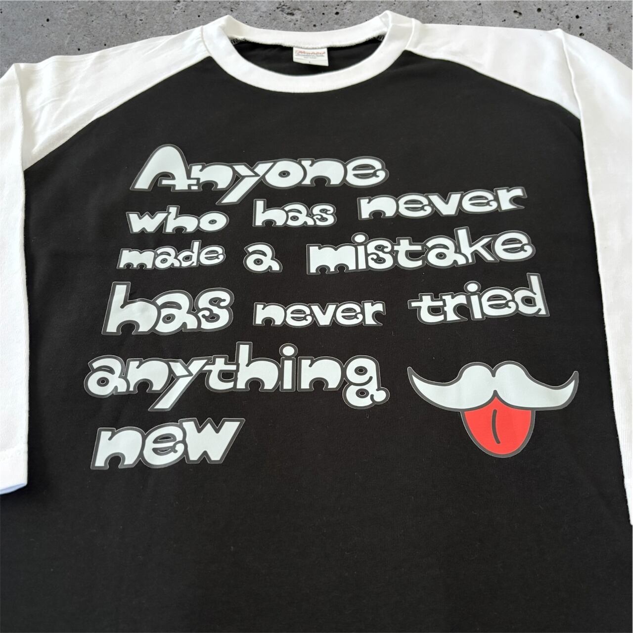 DHD(C)020【ラグランスリーブ（ブラック）　アインシュタインⅠ】