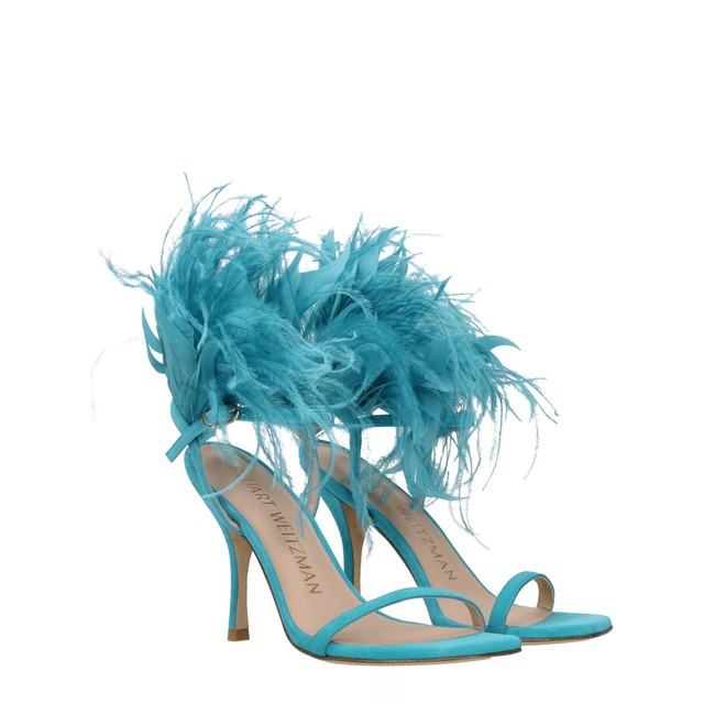 【新品】STUART WEITZMAN スチュアートワイツマン レディース サンダル スエード グリーン PLUME100RFSSD582CAPRI