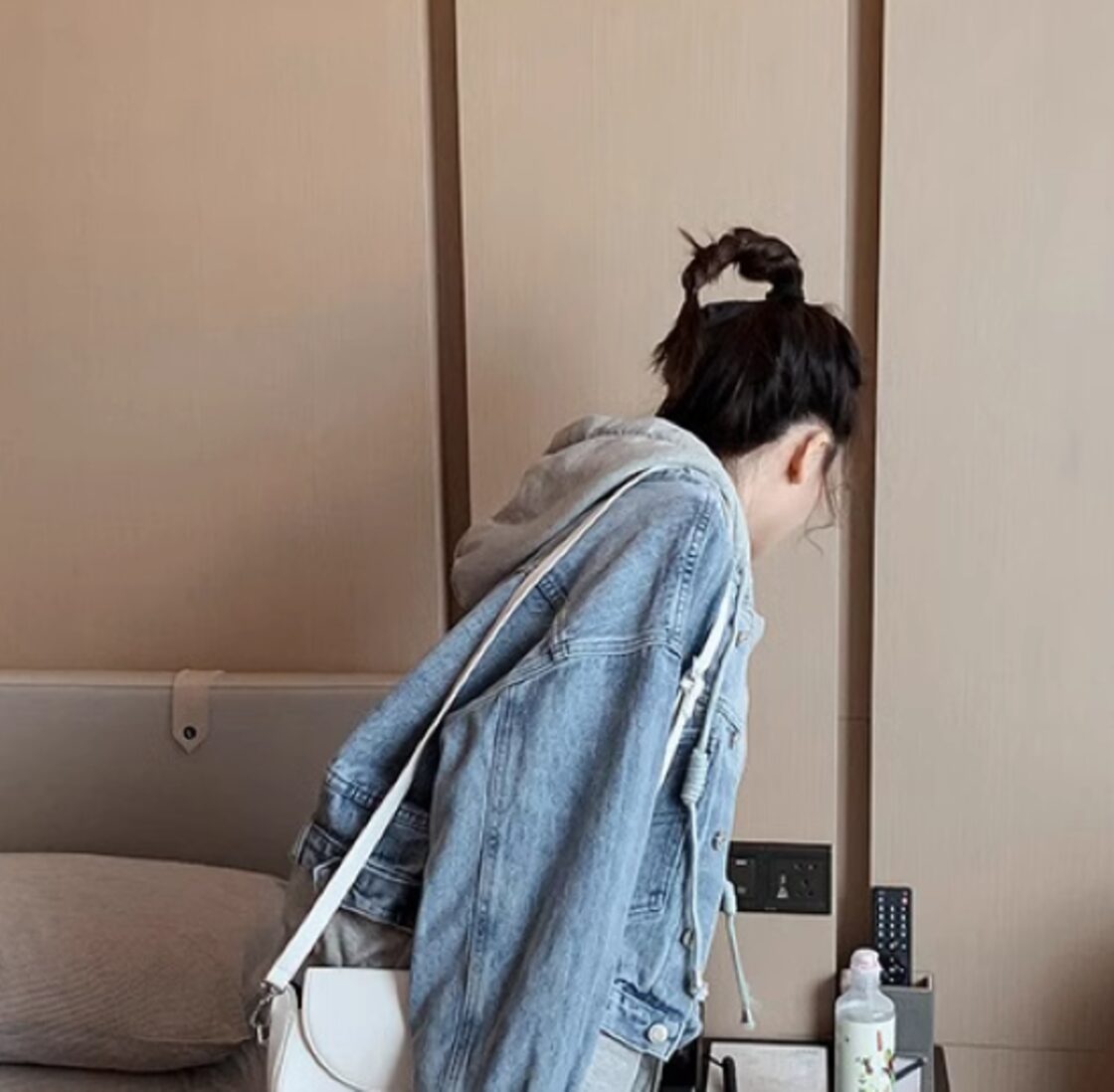 新品未使用タグ付き❤PGG レディースジャケット フード付き ☆ メンズ・レディース兼用・春の新作PUレザージャケットジャケットバイク