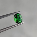 クロムトルマリン 5.1x4.1mm, 0.38ct, タンザニア産