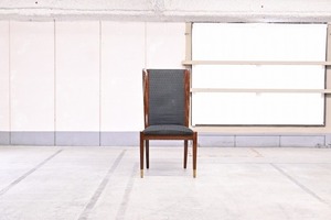 カリモク ドマーニ 21万「Forza/フォルザ」ダイニングチェア ダニエラ材 ハイバック 椅子 アームレス モダン 高級 karimoku domani【中古家具/中古インテリア/USED家具ユーズド家具/リサイクル】