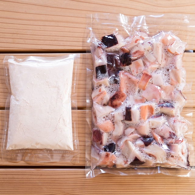 【冷凍】ご自宅で簡単調理タコの唐揚げセット【1kg】