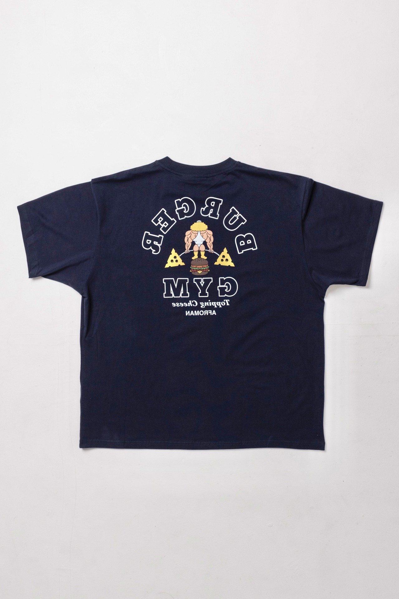 バーガージムTシャツ　ネイビー