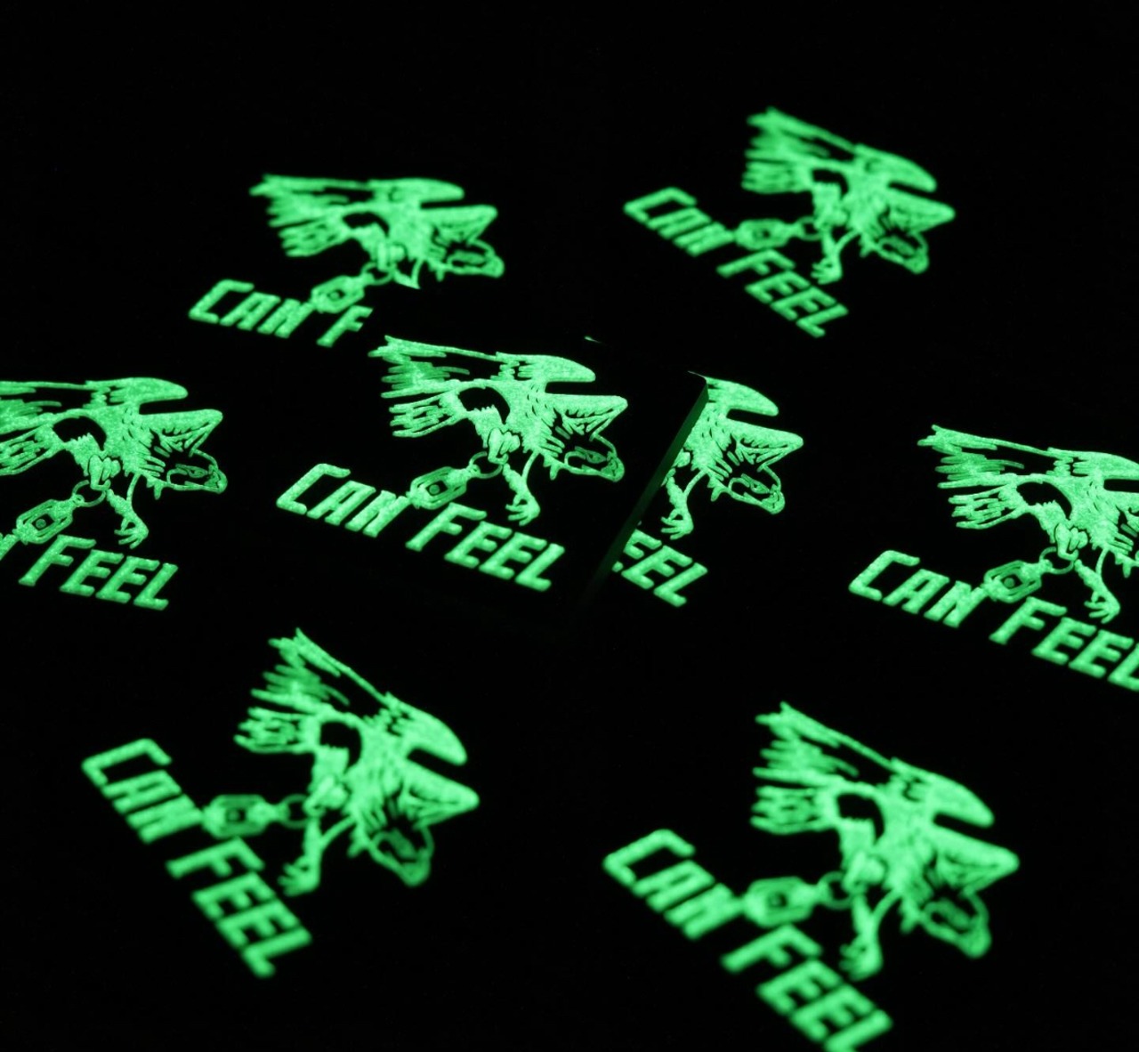 CAN FEEL 蓄光ラバーワッペン