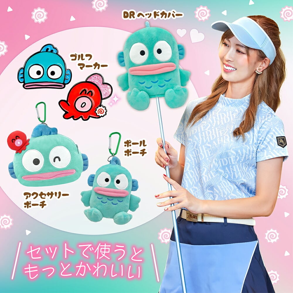 ハンギョドン アクセサリーポーチ ゴルフ ボールケース 用品 おしゃれ