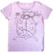 [ BRAIN-GIRL ] Women's TS／Vintage PURPLE【蘭わかばのハンドプリントT-Shirts】