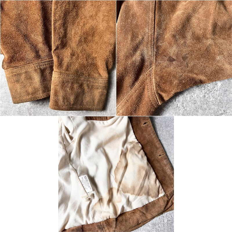 80s WHIPP 本革 スエード レザー トラッカー ジャケット M / 80年代