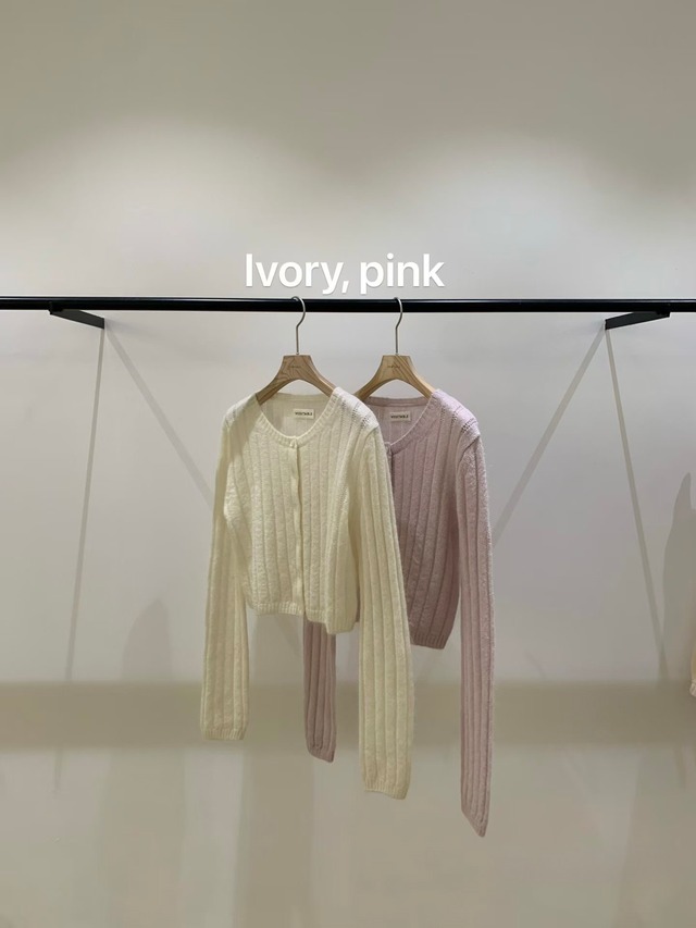(予約) vegetable / Rove mohair cardigan 2color