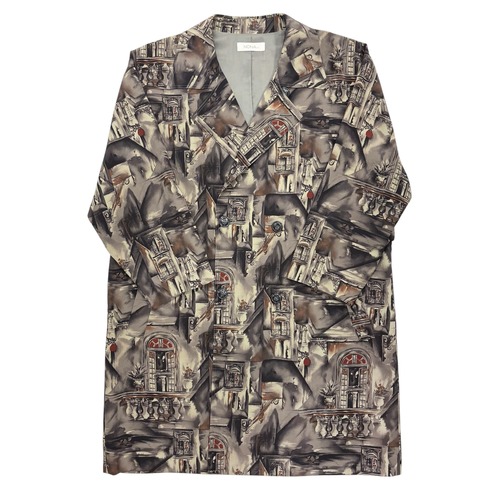 総柄メンズロングコート