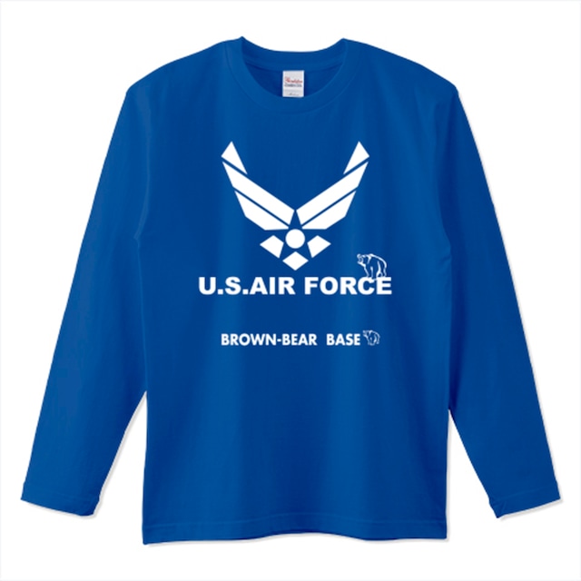 U.S.AIR FORCE ロングTシャツ：ブルー＋ホワイト＜会員限定色＞