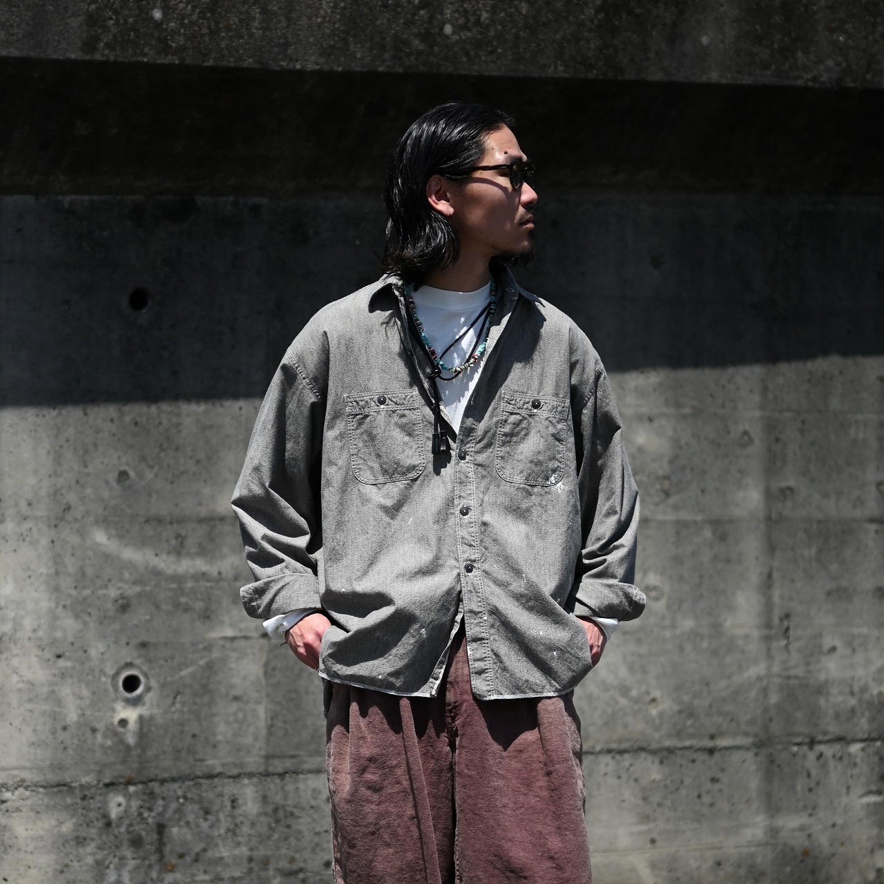 自称イケオジコーディネート。YASHIKI(ヤシキ)、ANACHRONORM(アナクロノーム)
