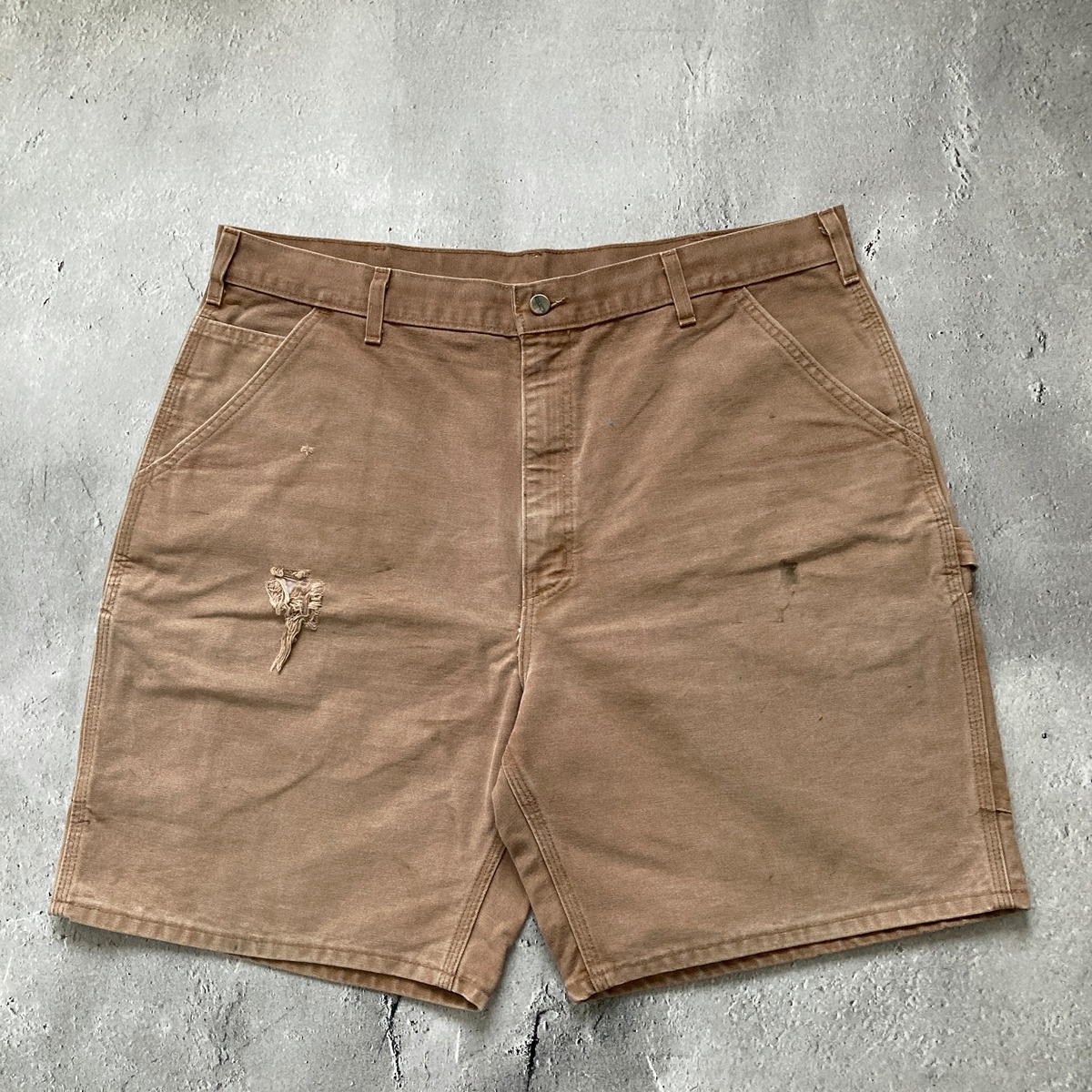 Carhartt Duck Painter Shorts, Shorts, Men's, W35 equivalent cotton Khaki type Vintage Second Hand