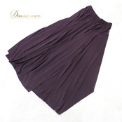 社交ダンス 衣装 スタンダード スカート レッスンウェア 女性用 レディース オールシーズン 紫 パープル系 無地 シンプル 練習着 フォーマル ディープパープル 伸縮性 ルームウェア おしゃれ 大人 ゆったり フェミニン スポーツウェア