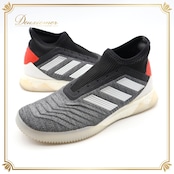 adidas スニーカー 25.5cm PREDATOR BOOST ブラック系 靴 くつ アディダス シューズ 黒 赤 おしゃれ かっこいい スポーツ 運動 グレイ系 レッド系