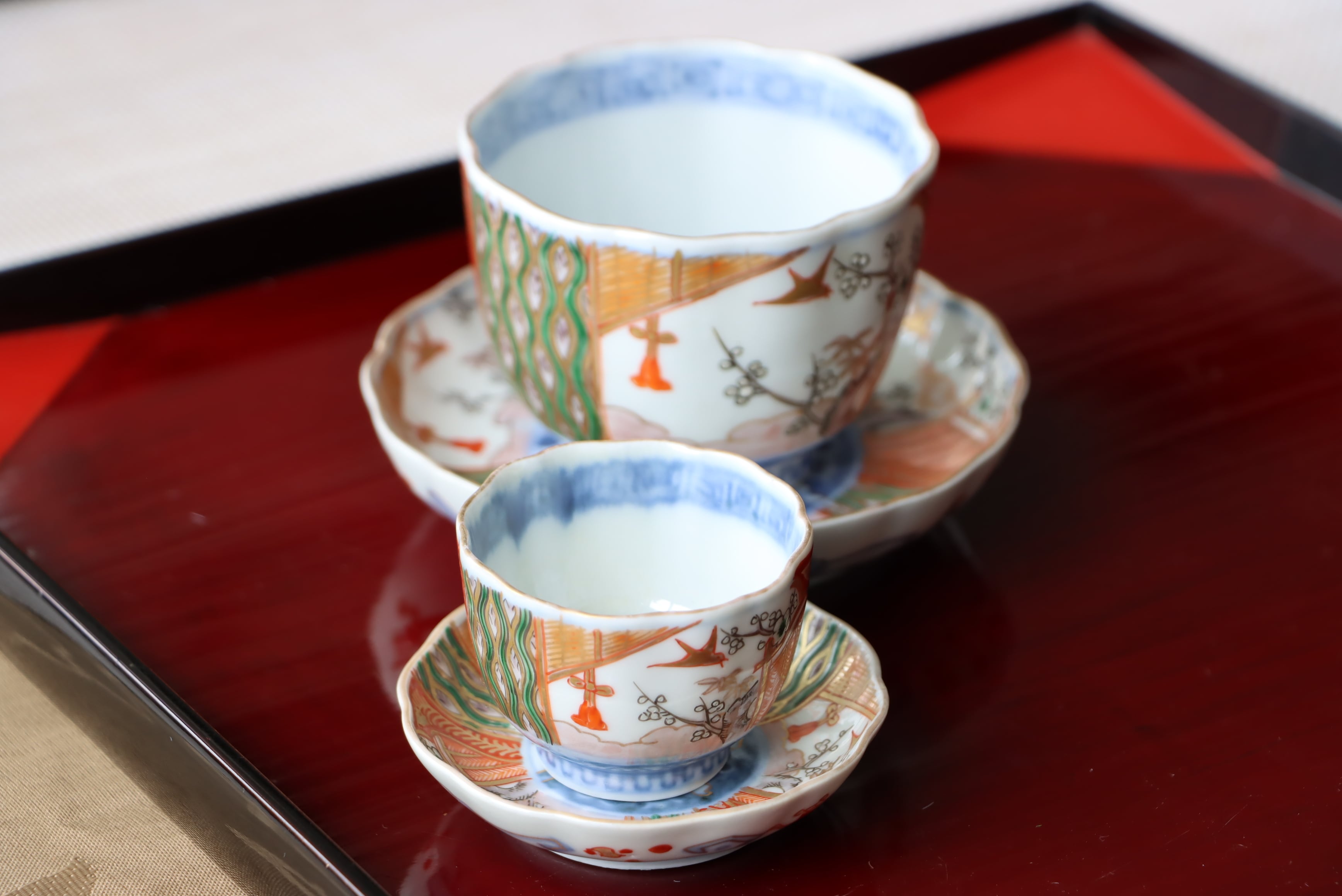 伊万里焼 色絵 花鳥文 小皿 通りもの/Imari small plate | (有)新原美術