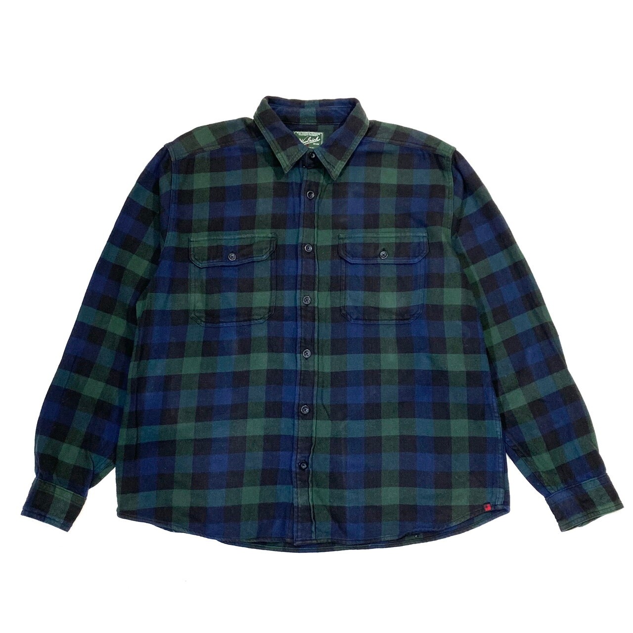 90s Woolrich ヘビー 気持ちよい チェック ネルシャツ 長袖 総柄