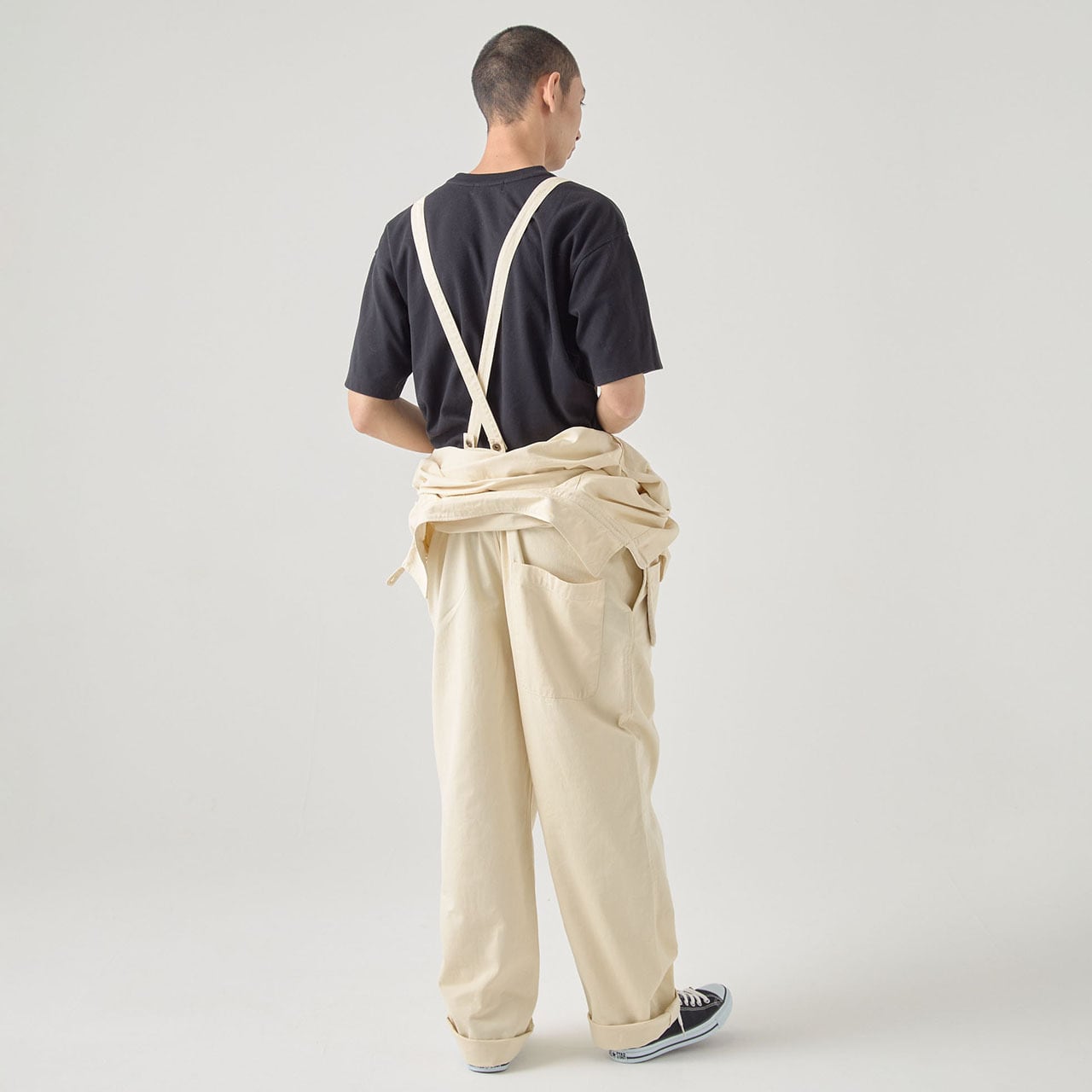 長袖ツナギ 無地/YJ-02 エプロン付き | setakara