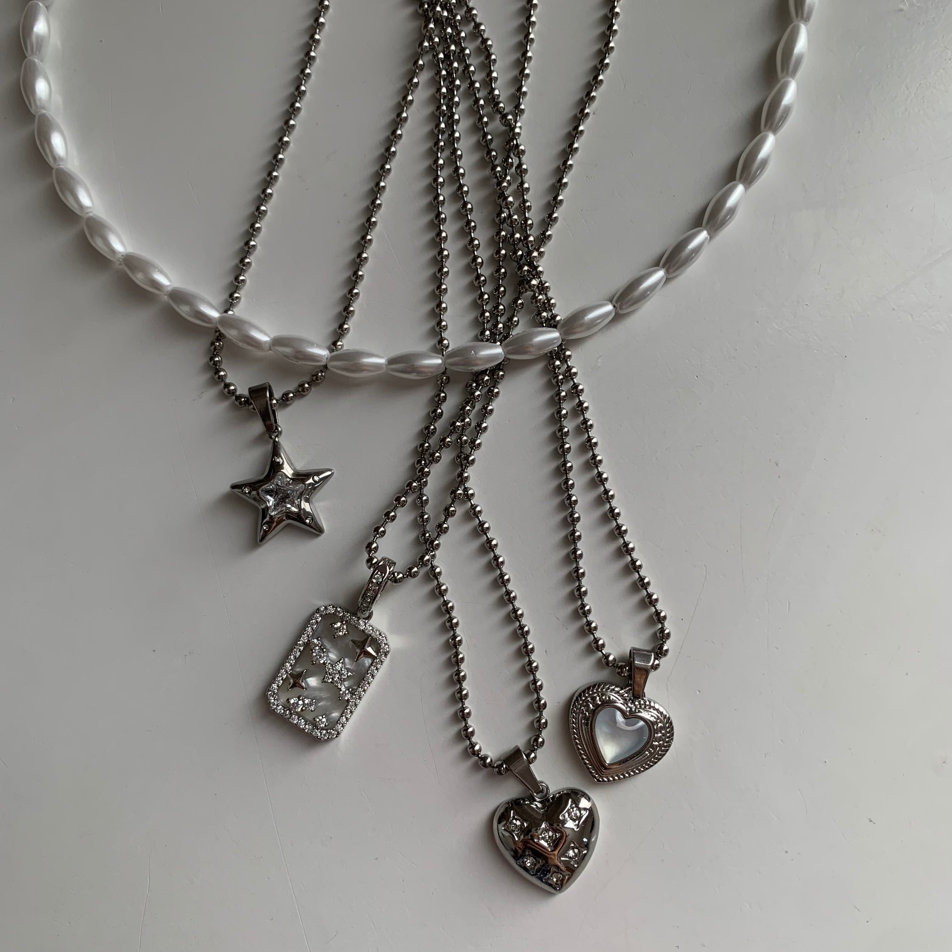 美品 オールドティファニー TIFFANY ボールチェーン ロングネックレス