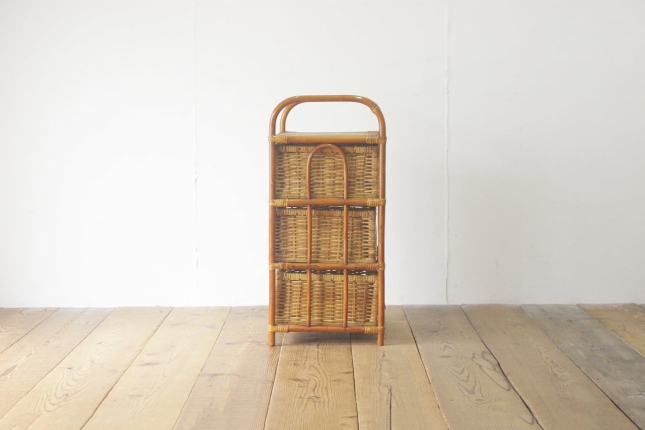 ラタン 籐家具 チェスト タンス 箪笥 ランドリー 収納 ナチュラル