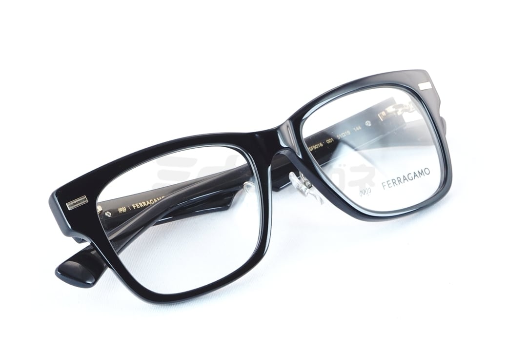 999.9×Ferragamo メガネ SF9016 001 コラボモデル アジアン