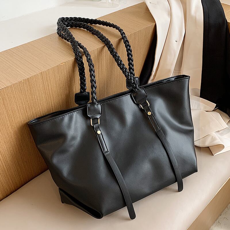 シンプルな大容量バッグハンドバッグ2020ワイルドポータブルトートバッグの新しい流行のソフトレザーショルダーバッグバージョン Tiancai_Wing_Bag36922513719