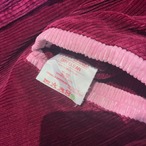 90s USA製　DeLONG コーデュロイスタジャン　ガス会社企業モノ　バーガンディ　L