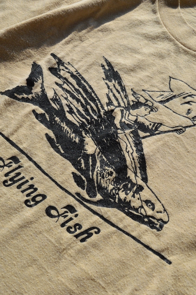 Flying Fish Records 70's From USA Vintage Promotion Tee Body by SCREEN STARS 1970's Vintage Single Stitch RN13765 フライングフィッシュレコード スクリーンスターズ 70s Tシャツ