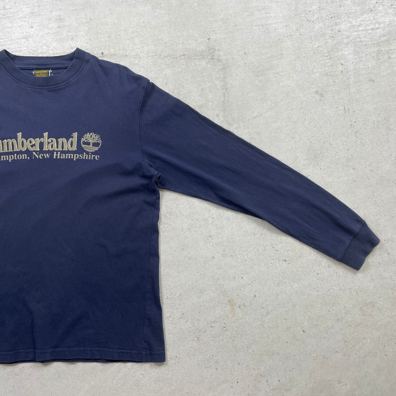 90年代 Timberland ティンバーランド ロゴプリント ロンT メンズM 古着 