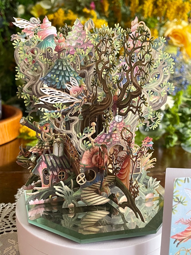 New!『Me & McQ ミーアンドマックキュー』"Fairy House" フェアリーハウス 3D Pop Up Greetings Card イギリスよりの画像