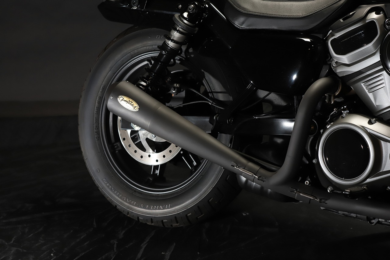 Clubman silencer with SUS 2in1 Casting exhaust system for RH975/Nightster