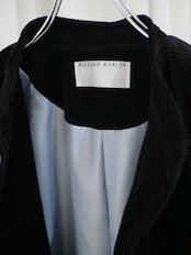 25aw 受注アイテム : RITSUKO KARITA - Boyish flare coat〔rich〕Ink black