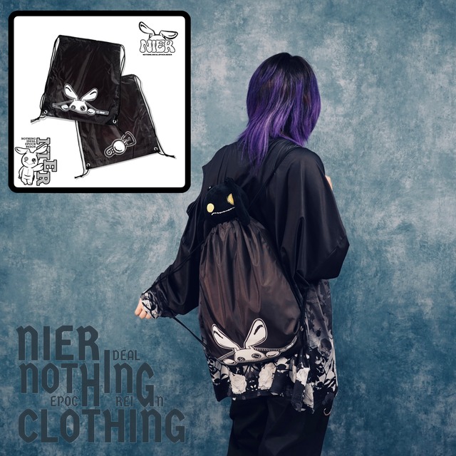 《お盆スペシャルプレゼント》NIER ORIGINALナップサック【ZIPPER×NIER】