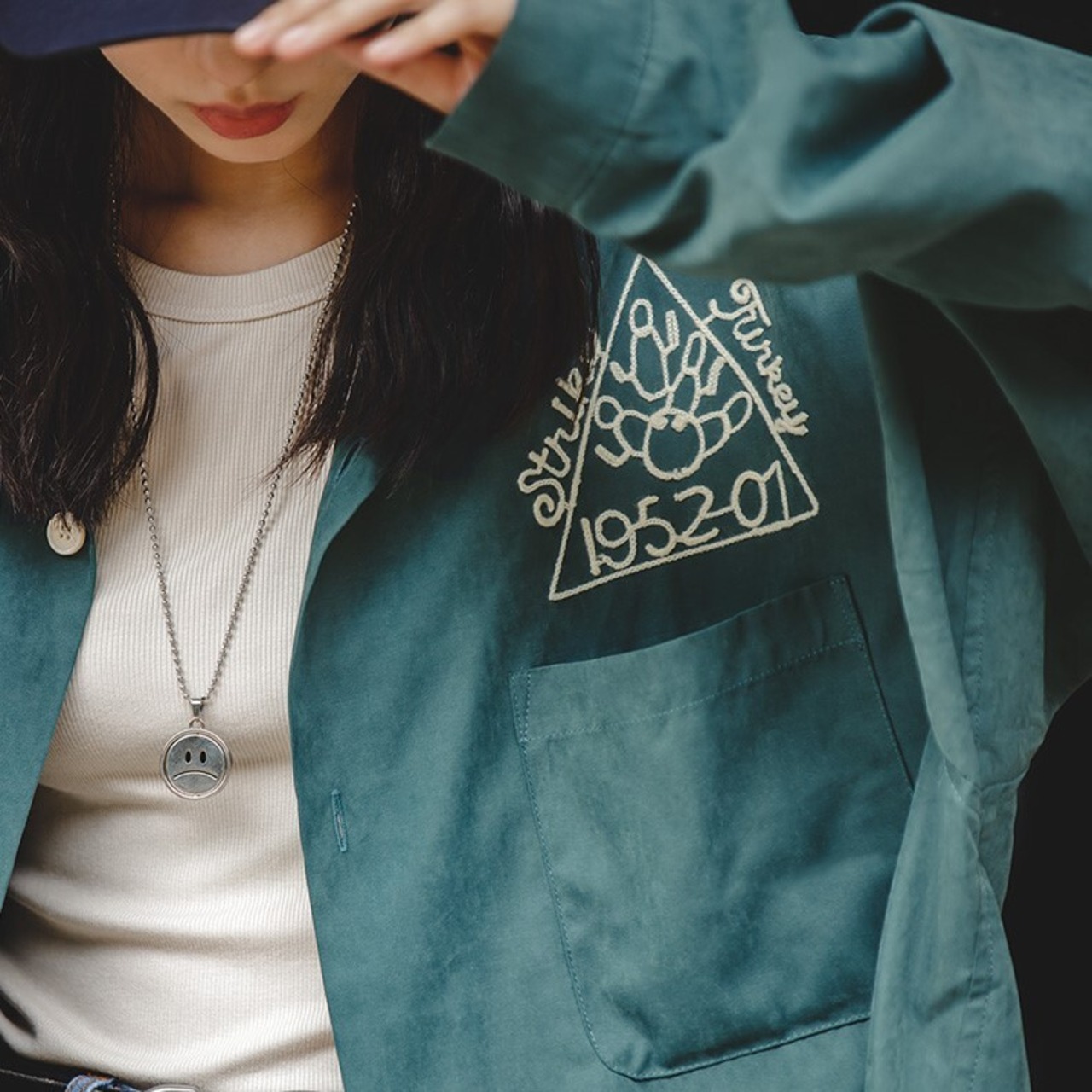 【UNISEX】Bowling Embroidery Shirt / ユニセックス ボーリング エンブロイ シャツ