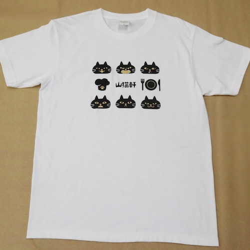 Tシャツ　山猫俱楽部　白、黒