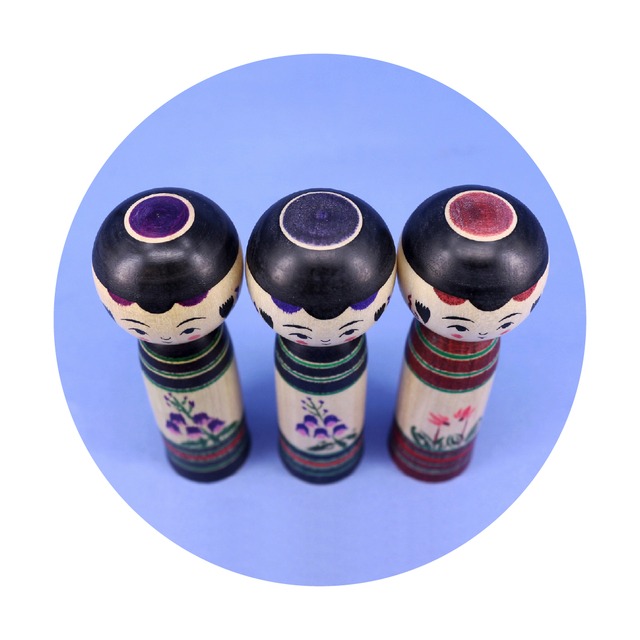 《 弥治郎系・佐藤英之 工人 》こけし　3寸