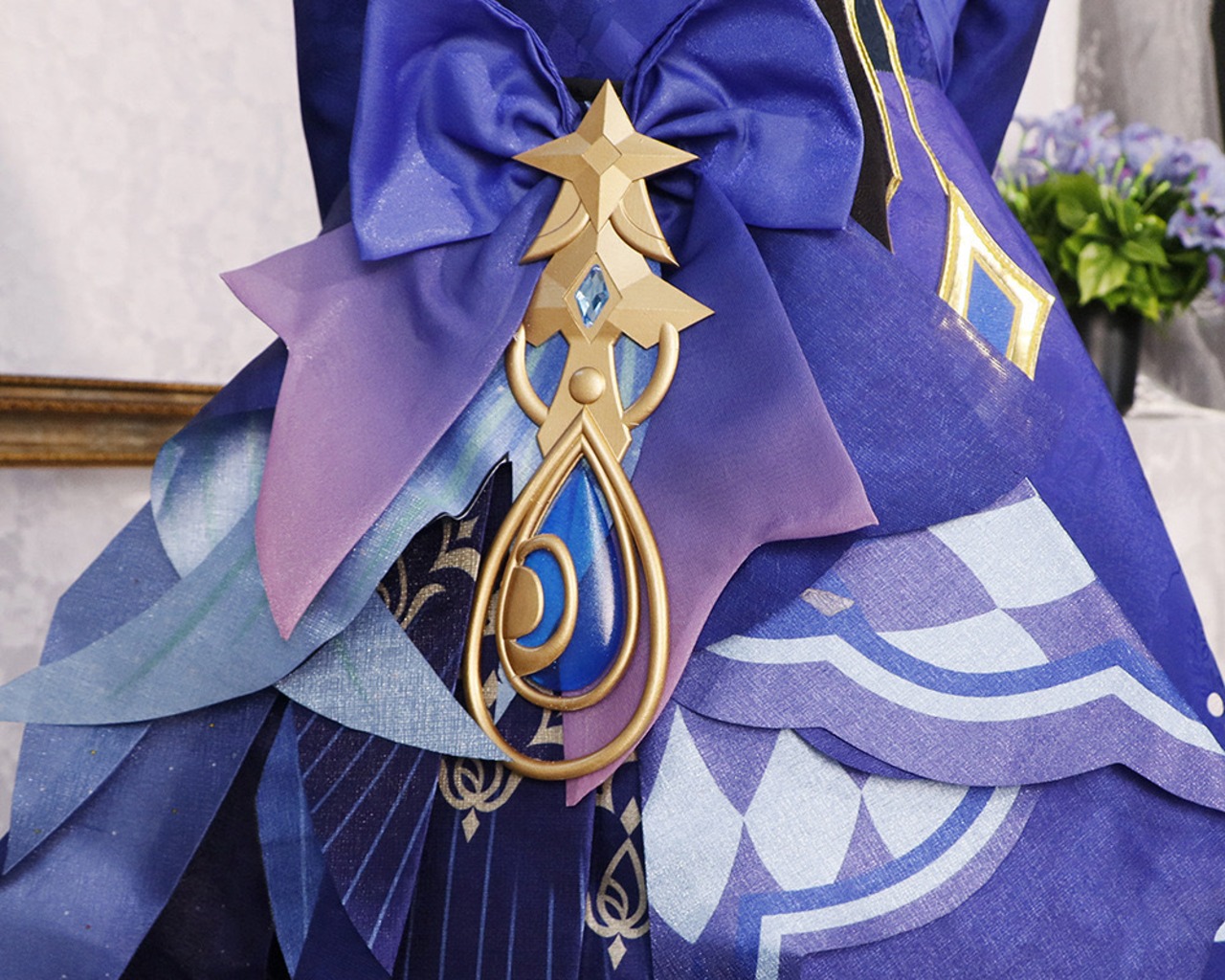 VIRIYA 原神 コスプレ ウィッグ付き フリーナB+ウィッグ付き フォカロルス  イベント コスチューム ステージ服 Furina cosplay 3002