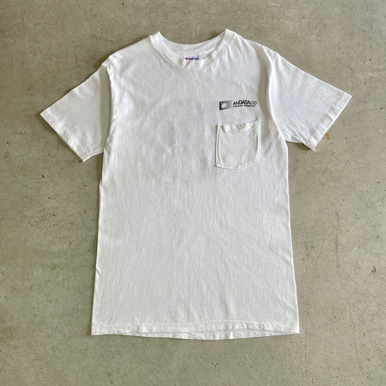 90年代 USA製 ANDATACO IT企業ロゴ アート プリント Tシャツ メンズM 
