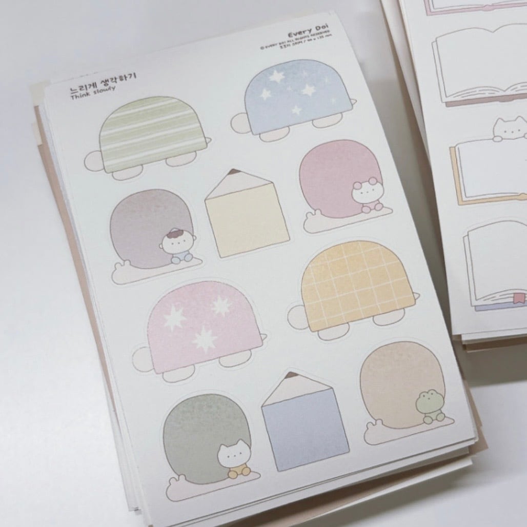 every doi〔sticker -Think slowly- 〕
