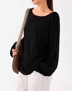 バックリボンリラックストップス 3color A0558